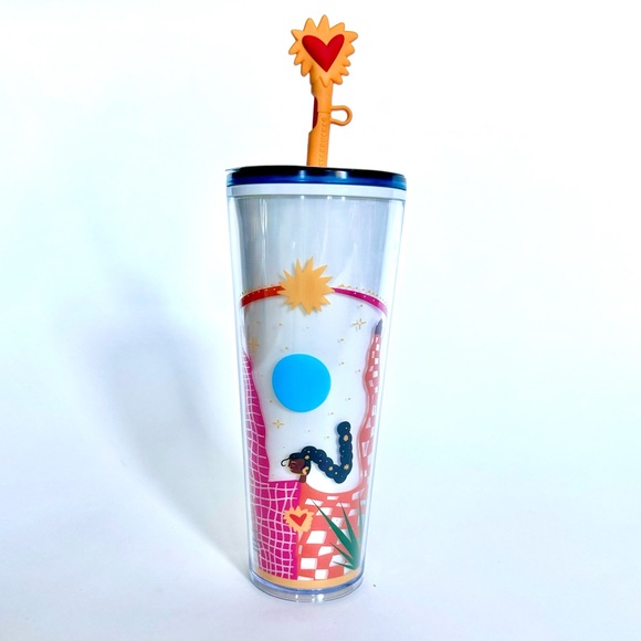 STARBUCKS 24oz TUMBLER LIMITED EDITION MANUELA GUILLEN LATIN AMERICAN ARTIST NWT - Picture 2 of 6